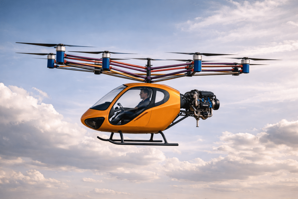 Mini-Bee humanitarian VTOL mission